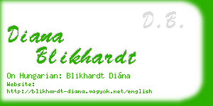 diana blikhardt business card