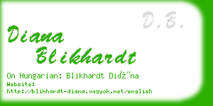 diana blikhardt business card